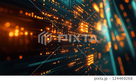 コンピューターサーバーのイメージ コンピューターサーバーのイメージ 124469268