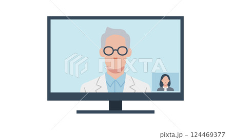 デスクトップPCでオンライン診療 124469377