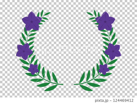 キキョウのフレーム 124469412