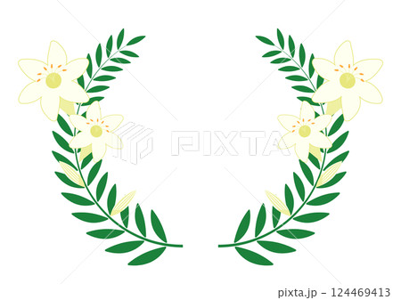 ユリのフレーム ユリのフレーム 124469413