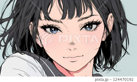 苦笑いをしている女性（気まずさ、困惑、自嘲、内なる葛藤を抱えて）
