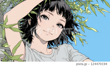 苦笑いをしている女性（気まずさ、困惑、自嘲、内なる葛藤を抱えて）