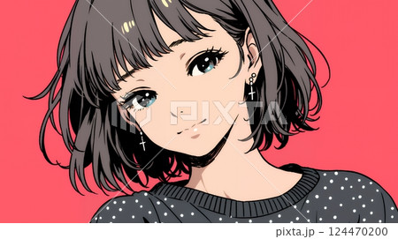 苦笑いをしている女性（気まずさ、困惑、自嘲、内なる葛藤を抱えて） 124470200