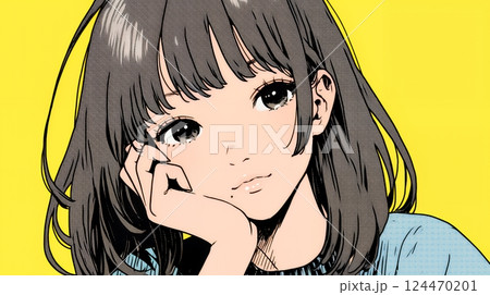苦笑いをしている女性（気まずさ、困惑、自嘲、内なる葛藤を抱えて）