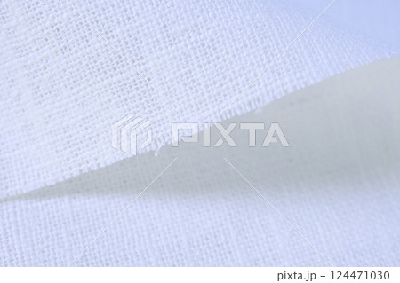 white hemp viscose natural fabric cloth, sackcloth rough texture of textile fashion 124471030