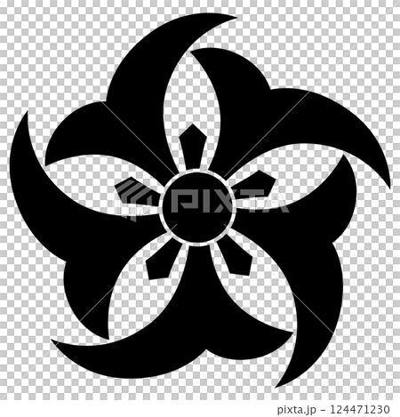 This is my family crest. It is called Gotsukuwagata Kuzushi. 124471230