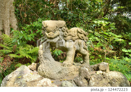 千葉県香取郡神崎町神崎本宿の神崎神社 参道の狛犬 千葉県香取郡神崎町神崎本宿の神崎神社 参道の狛犬 124472223