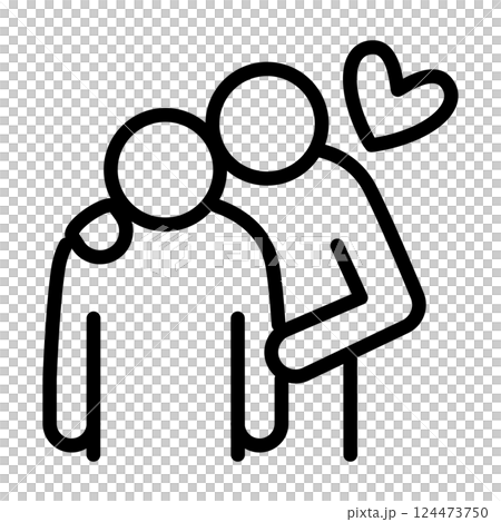 使いやすい黒ピクトグラム 線画 就活セクハラ 使いやすい黒ピクトグラム 線画 就活セクハラ 124473750