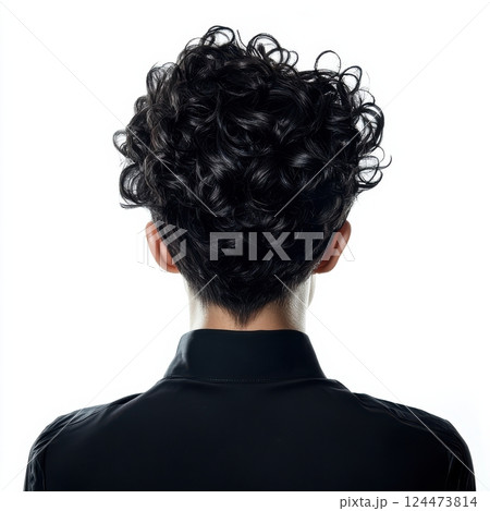 Chic and Bold Short Cropped Curls with a Stylish Finish Chic and Bold Short Cropped Curls with a Stylish Finish 124473814