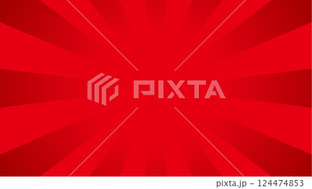 集中線背景 赤ver.01 124474853