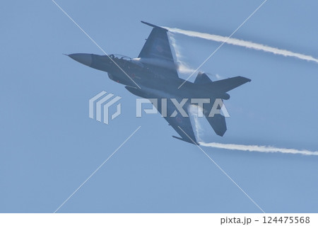 航空祭で機動飛行を行う航空自衛隊のF-2B 124475568
