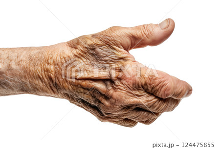 Old Man Hand 124475855