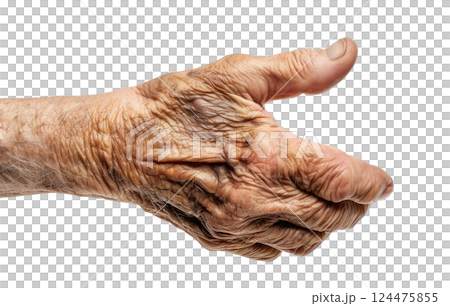 Old Man Hand 124475855