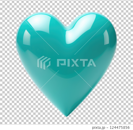 Turquoise Heart 124475856