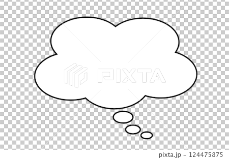 雲型對話泡泡 雲型對話泡泡 124475875