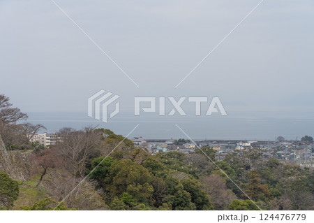 彦根城からみた琵琶湖 124476779