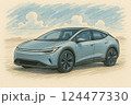未来の電気自動車 124477330