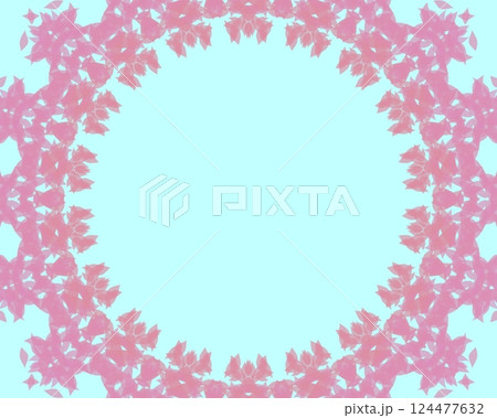 華やかな円のフレーム 124477632