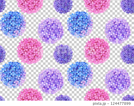 Hydrangea background (watercolor style) E-2' 124477899