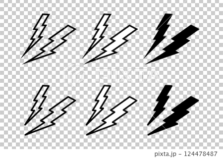 痛みや軋みを表す際に使えそうなイラスト素材 痛みや軋みを表す際に使えそうなイラスト素材 124478487