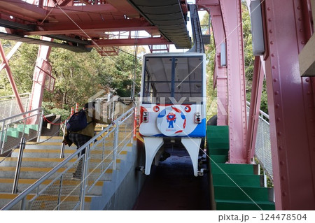 山陽電鉄ケーブルカー 須磨浦公園駅 山陽電鉄ケーブルカー 須磨浦公園駅 124478504