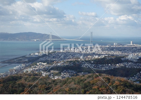 明石海峡大橋　須磨浦公園 124478516