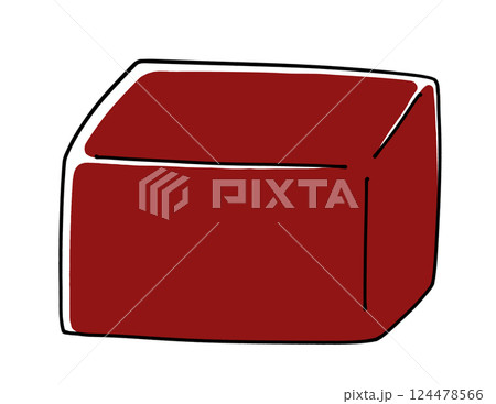 ゆるめシンプル羊羹 ベタ塗り ゆるめシンプル羊羹 ベタ塗り 124478566