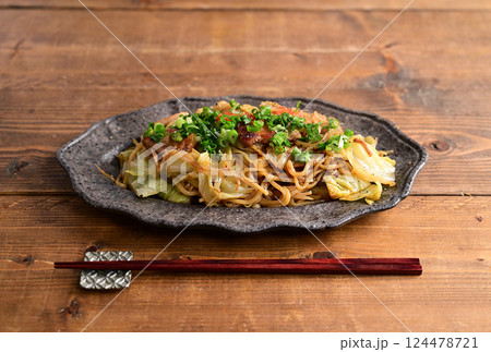 ネギ塩焼きそば 124478721