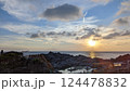 神津島の夕日 B 124478832