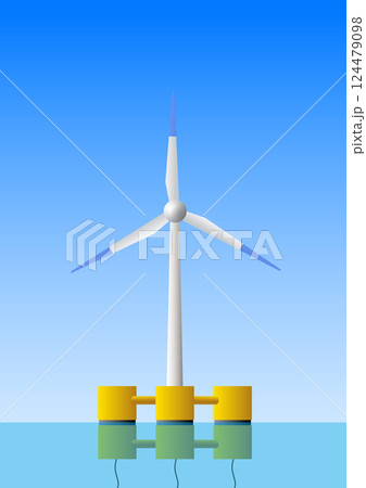 浮体式洋上風力発電 124479098