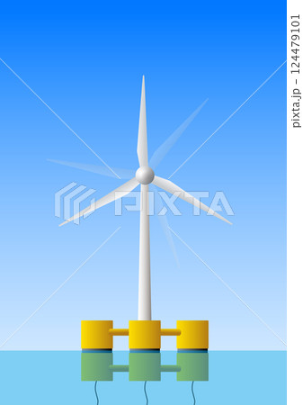 浮体式洋上風力発電 浮体式洋上風力発電 124479101