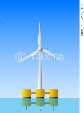 浮体式洋上風力発電 浮体式洋上風力発電 124479102