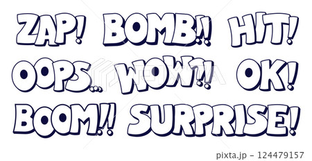 Colorful sticker phrase. 124479157