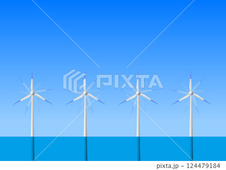 洋上風力発電 124479184