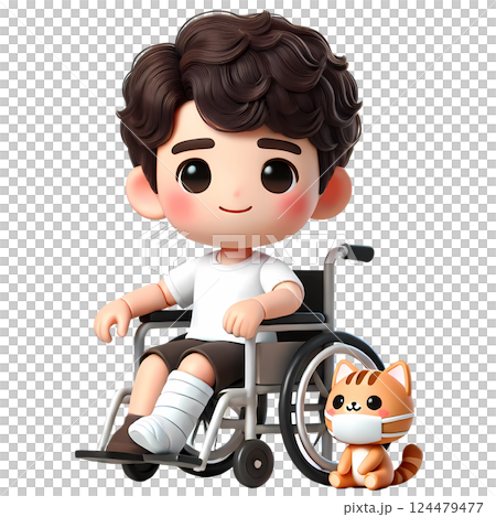 man in wheelchair  124479477
