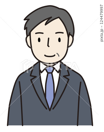 スーツを着た中年男性 124479997