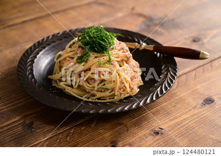 明太マヨパスタ 124480121