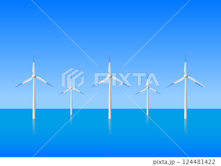 洋上風力発電 124481422