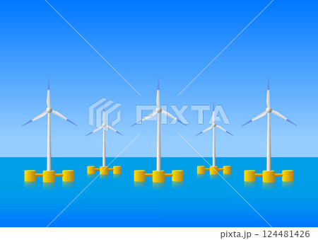 浮体式洋上風力発電 124481426