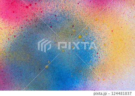 スプレー塗料のカラフルな背景 124481837