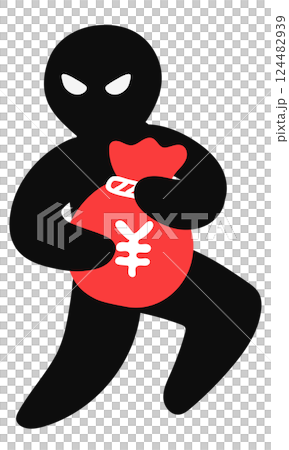 Thief silhouette vector pictogram Thief silhouette vector pictogram 124482939