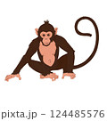 サルのロゴデザイン 124485576