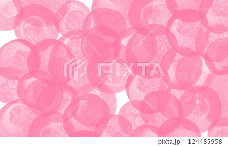 pink circle watercolor paint background 124485958