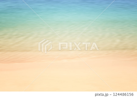 blur of blue sea and brown sand beach summer nature wallpaper background blur of blue sea and brown sand beach summer nature wallpaper background 124486156