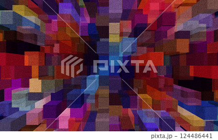 colorful geometric  pattern  glossy and noise texture ,  elegant  color  abstract  background 124486441