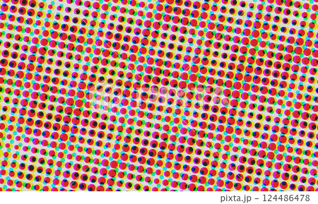 red and blue vintage halftone background 124486478