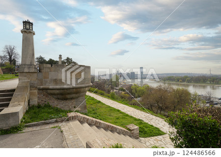 Main Promenade Vista Point in Belgrade, Serbia Main Promenade Vista Point in Belgrade, Serbia 124486566