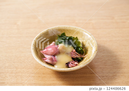 ホタルイカの酢味噌和え 124486626