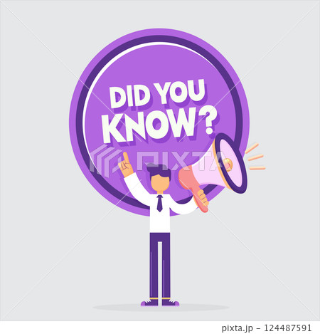 Interesting Fact Background Did You Know Question Vector Interesting Fact Background Did You Know Question Vector 124487591