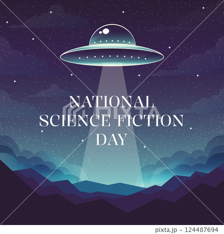 National Science Fiction Day Flat Vector Illustration National Science Fiction Day Flat Vector Illustration 124487694